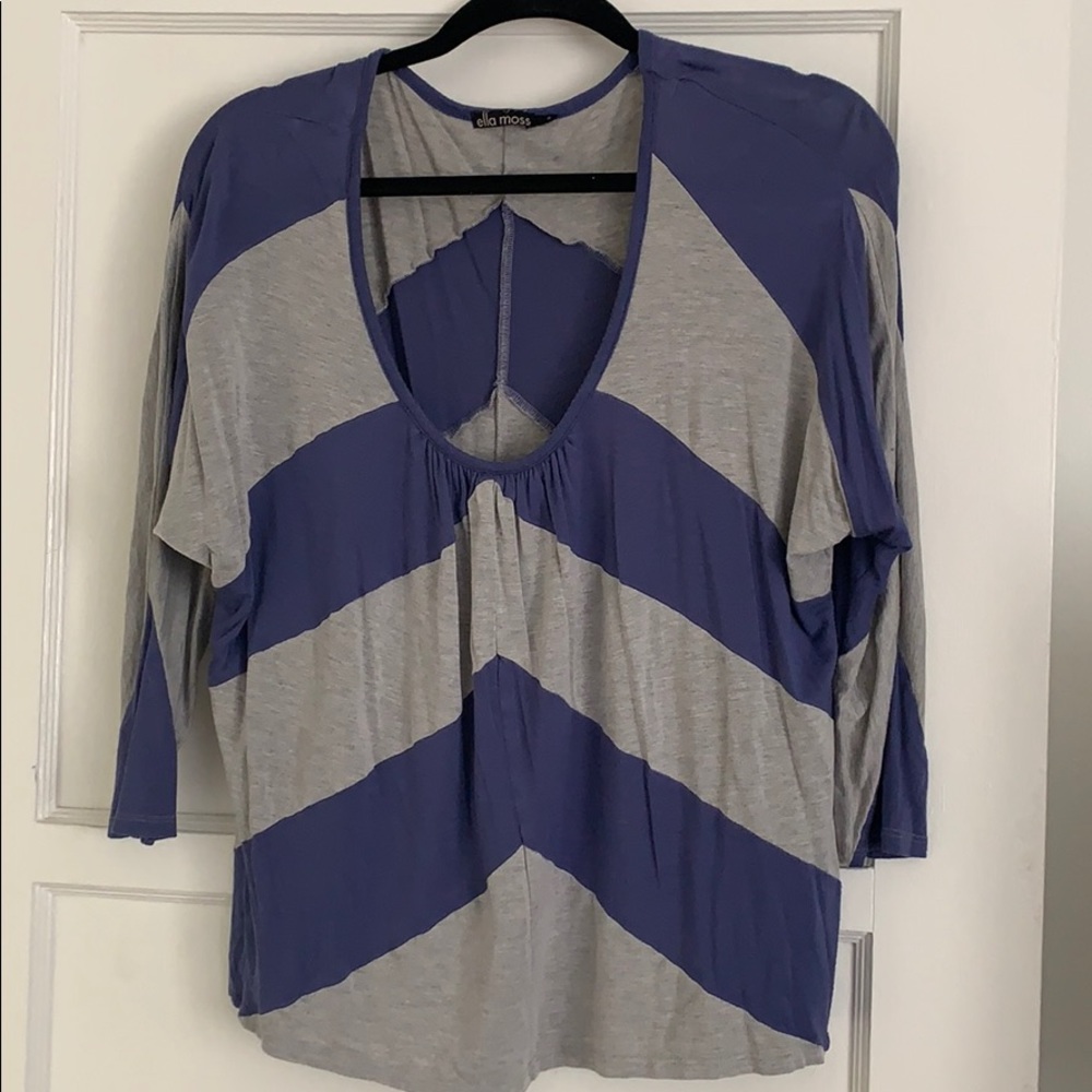 Ella moss stripped box shirt